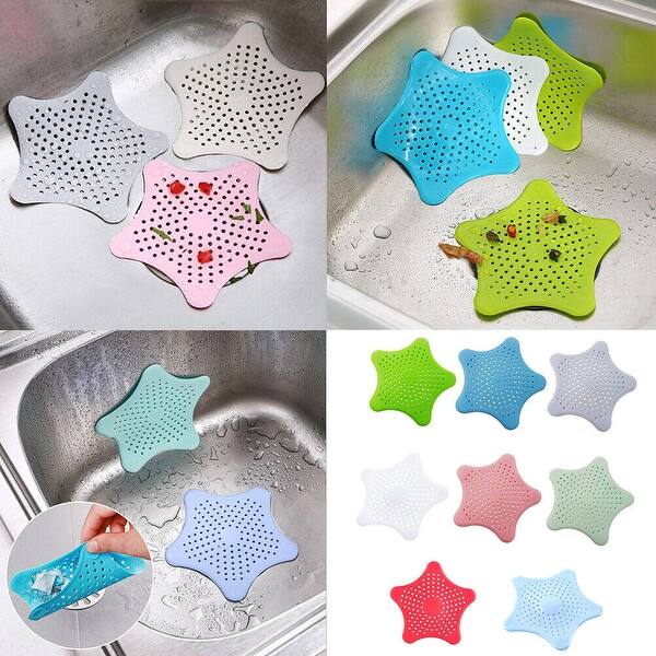 Silicone  Star Sink Filter Sea Star Drain Cover Multicolor