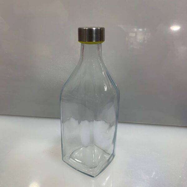New Square Chaina Glass Bottle 1L Water bottle/ Milk Bottle
