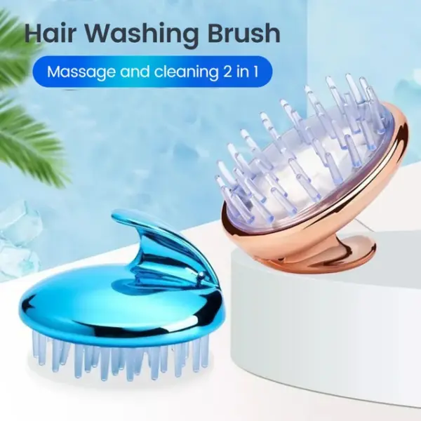 Silicone Head Body Massager Shampoo Scalp Massage Brush