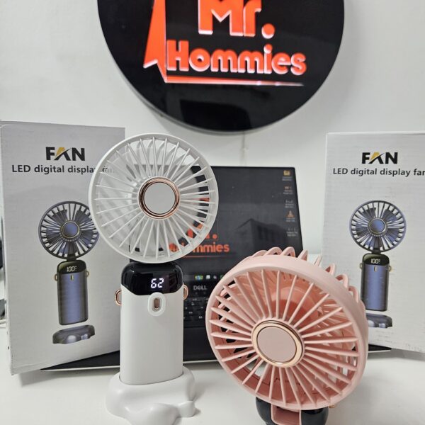 LED Digital Display Mini Fan