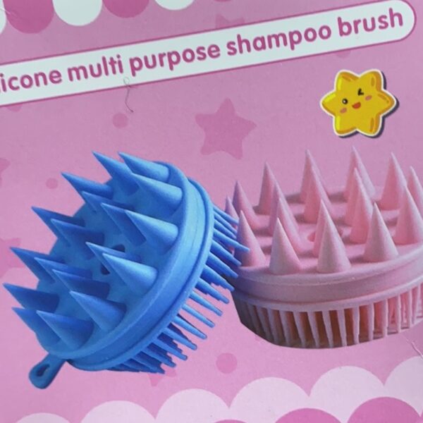 2 in1 Hair Shampoo Wash Brush With Silicon
