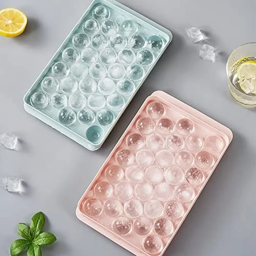 Round Ice Cube Tray,Ice Ball Maker Freezer Mini Circle Ice Cube