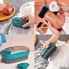 Hydraulic cleaning brush Liquid Soap Dispenser Brush