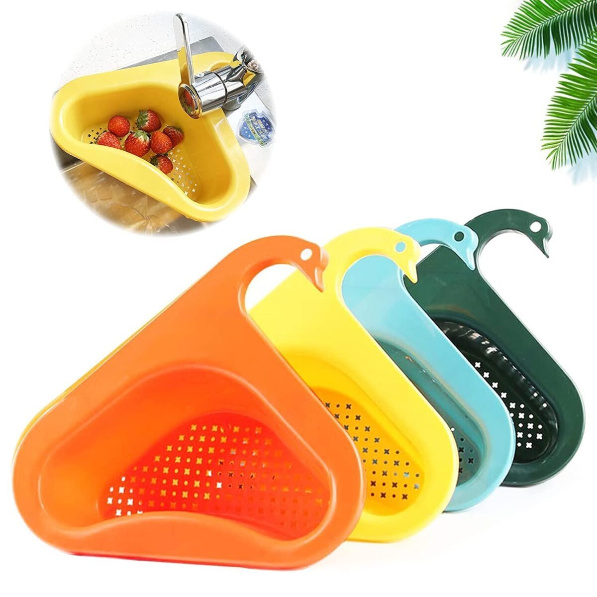 Kitchen Sink Drain Basket Swan Drain Rack Basket - Image 4