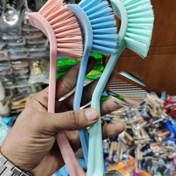 Handy Sink Cleaning Brush with Plastic ‎multicolors 1psc