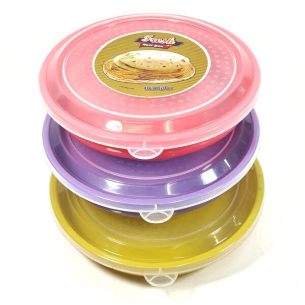 plastic round shape box Multi Color