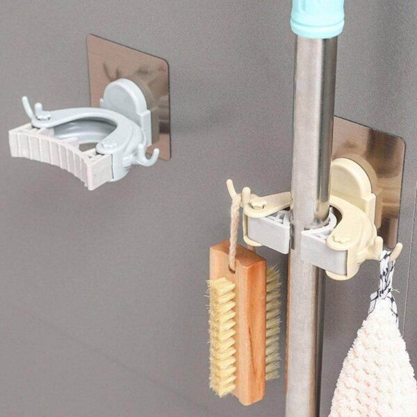 Wall Mounted Shelf Organizer Mop Holder Big