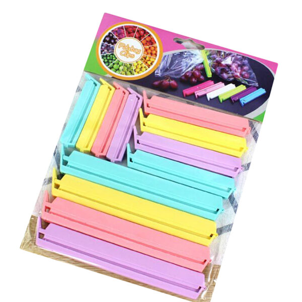 12Pcs Clips 3 Sizes Portable New Kitchen Storage Food Bag Clips