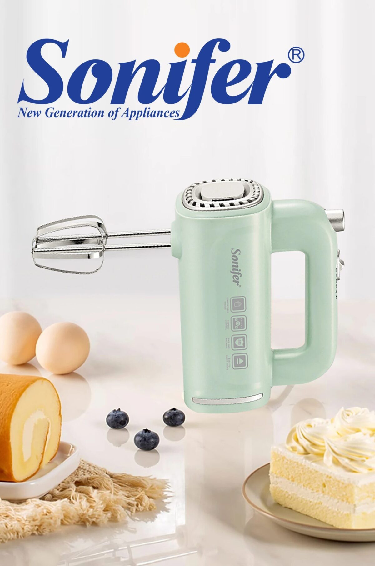 Sonifer SF-7034 kitchen Egg Beater small cheap food cake mixer - Image 1