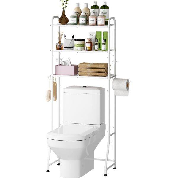 3 Layers Toilet Storage Rack Bathroom Shelf Organizer