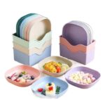 🪄 10 pcs Multi-Color Stylish Square Plate Set - Image 7