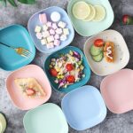 🪄 10 pcs Multi-Color Stylish Square Plate Set - Image 5