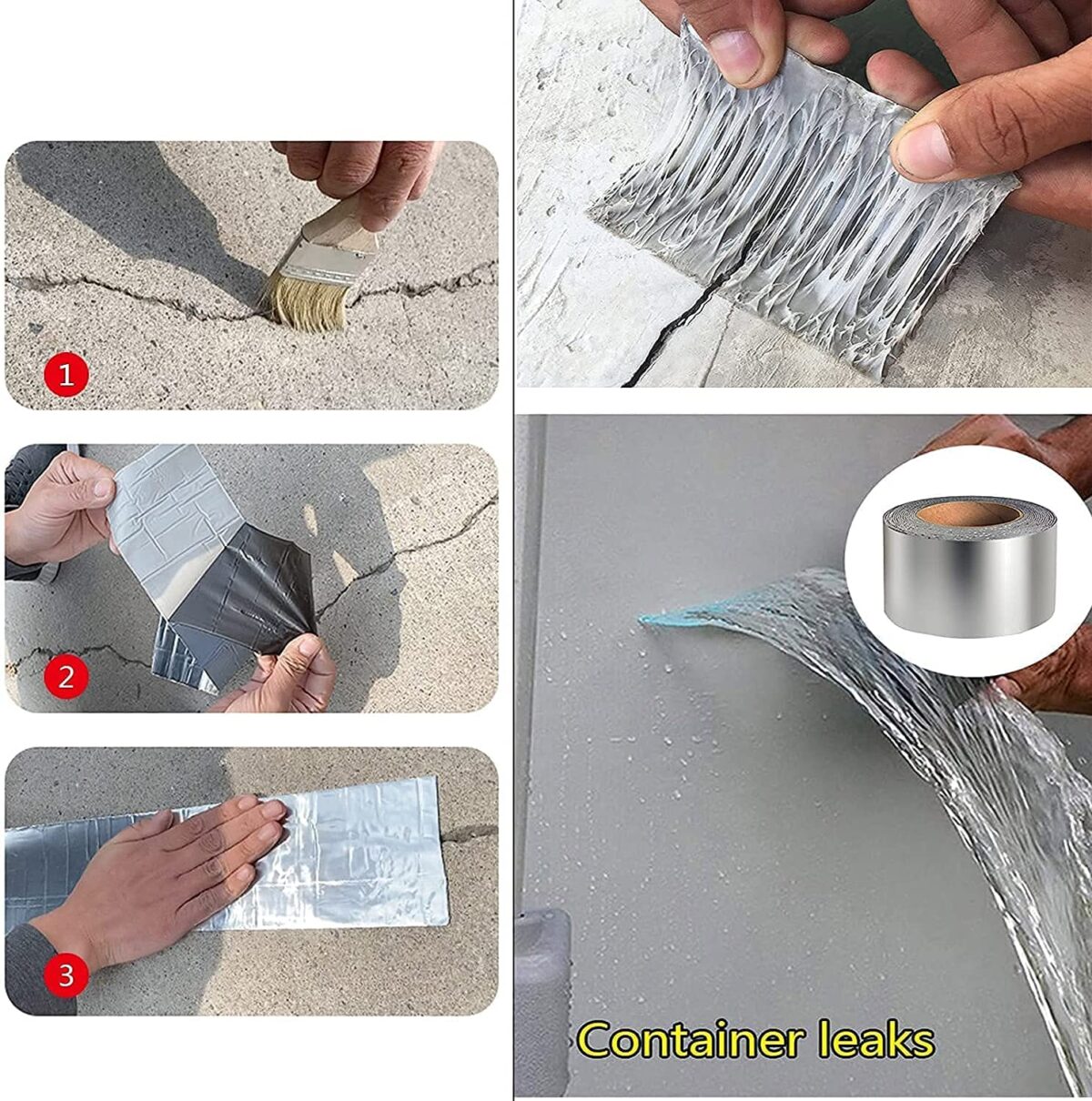 Super Waterproof Aluminum Seal Foil Tape (8 feet x 2 inches) - Image 5