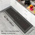 Kitchen Anti-Slip Mat Set  Multi Colour - Image 4