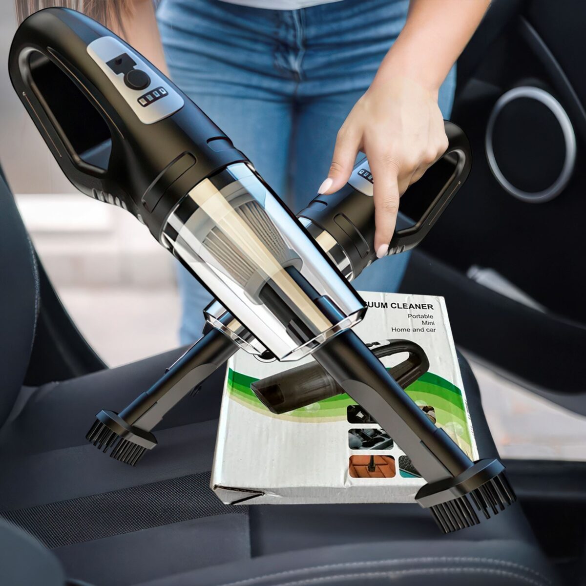 2 in 1 wireless portable and rechargeable mini vacuum cleaner - Image 4