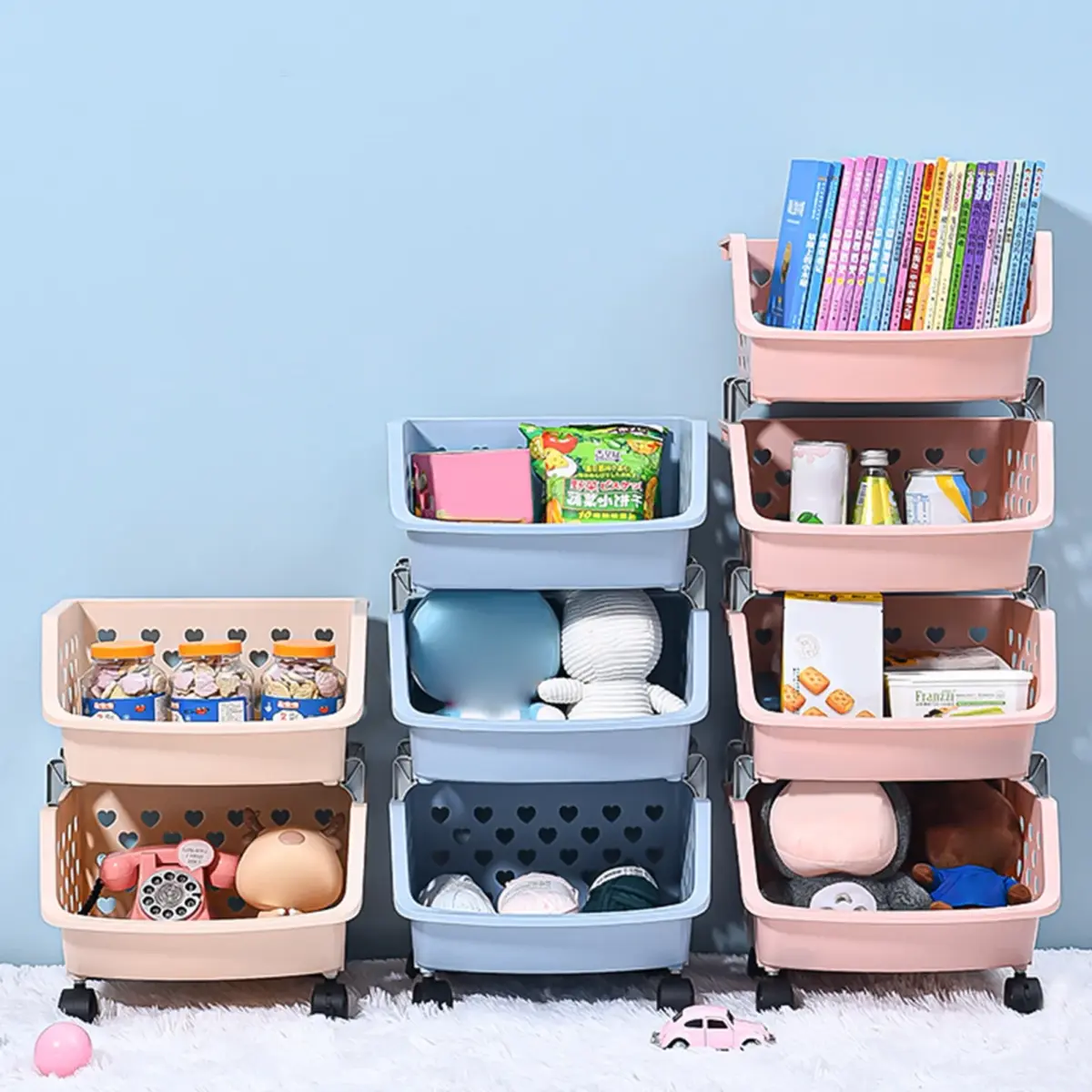 Heavy Duty Multi Layer Storage Rack –4 layer 30kg Capacity (Durable Plastic Organizer) - Image 2