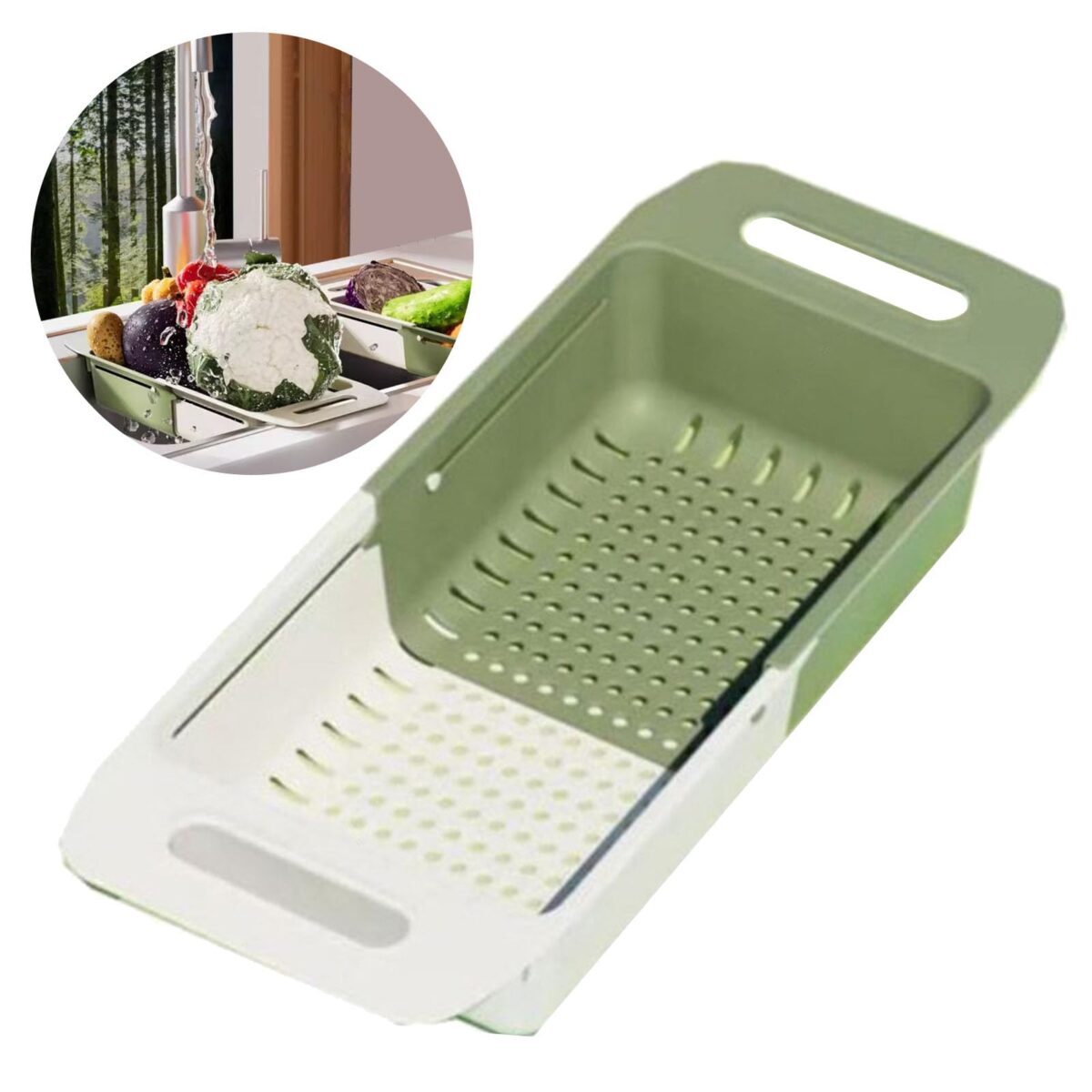 Adjustable Kitchen Expandable Sink Drain Basket ( Multi colour) - Image 7