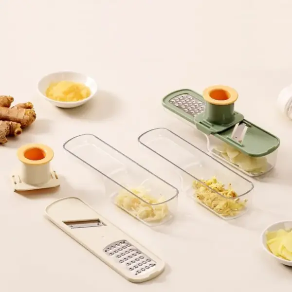 3 in 1 Ginger Grinder Professional Precision Cutting Ginger Shredding Machine Household Non-slip Garlic Slicing Machine Kitchen
