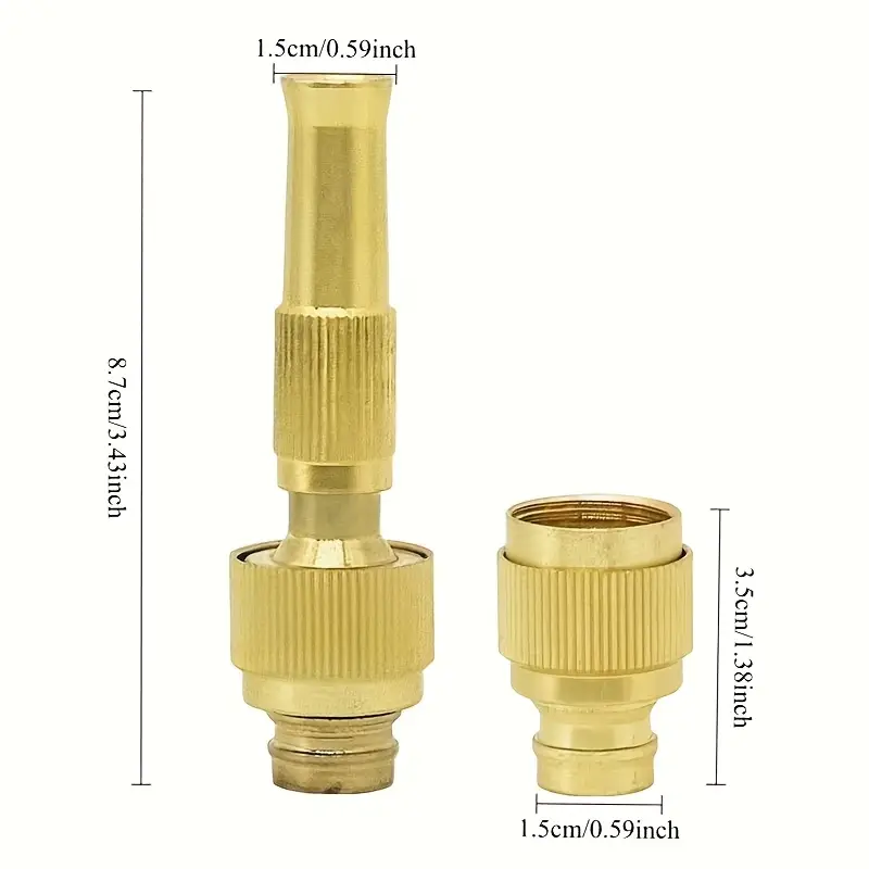 High-Pressure Brass Adjustable Water Spray Nozzle – For Gardening & Car Cleaning - Image 8